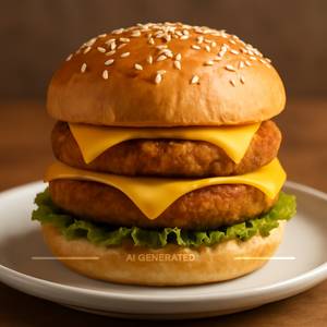 Double Tikki Cheese Burger