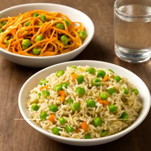 Veg Fried Rice With Veg Noodles