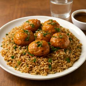 Egg Manchuria Fried Rice