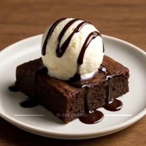 Brownie With Ice Cream