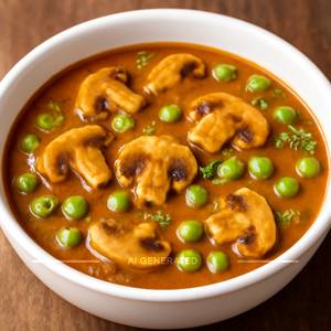 Mushroom matar masala