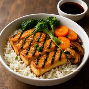 Grilled Tofu Rice Bowl