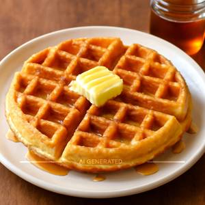 Honey and butter crispy waffle