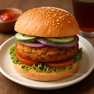 Veg Aloo Tikki Burger