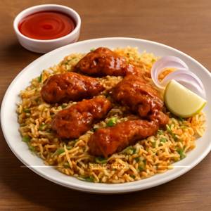 Chicken Manchurian Fried Rice