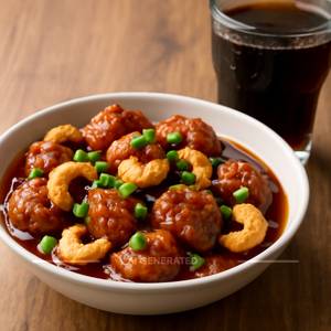 Kaju Manchurian+softdrink