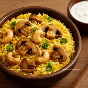 Kaju Mushroom Biryani