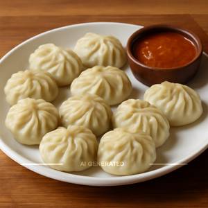 Veg Steamed Momos [10 Pieces]