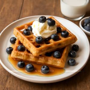 Blueberry waffles