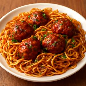 Veg Manchurian Noodles