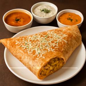 Cheese Garlic Masala Dosa