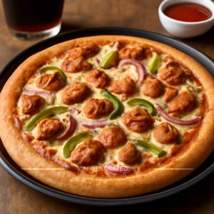 Schezwan Chicken Cheese Pizza