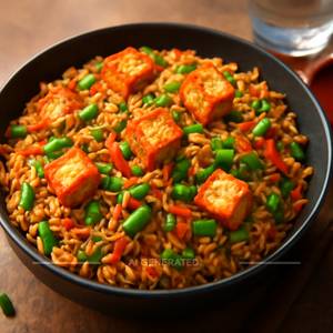 Paneer Fried Rice (Spicy Desi-Chinese Fusion)