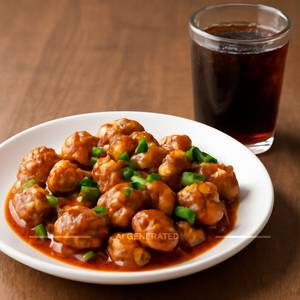 Mushroom Manchurian+softdrink