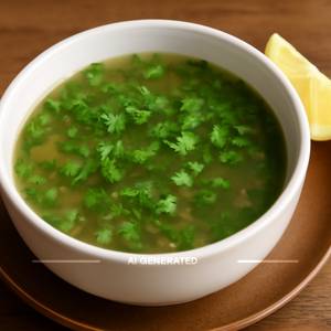 Lemon coriander soup