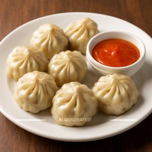 Veg Steamed Momos [8 Pieces]