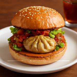 Veggie Momos Burger