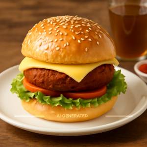 Veg cheese burger
