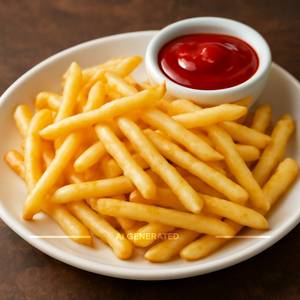 Plain salted fries