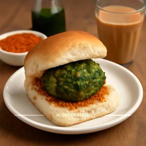 Makai Palak Vada Pav
