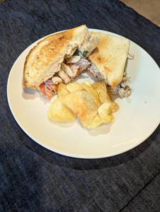 Grilled Cheese With Chicken Toastie