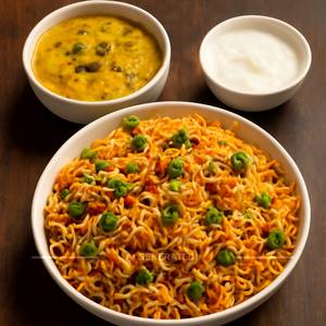 Dal Khichdi + Veg Biryani + Curd