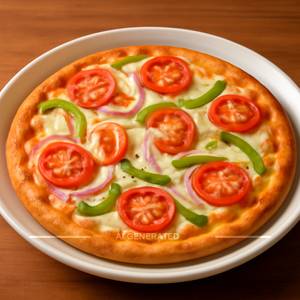 Cheese Onion Tomato Capsicum Pizza
