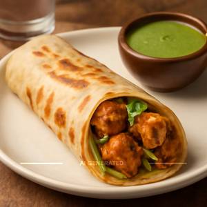 Soya Chaap Tikka Wrap