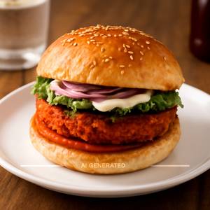 Tandoori burger veg