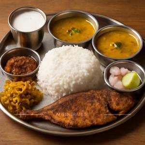 Fish Thali (Bangda)