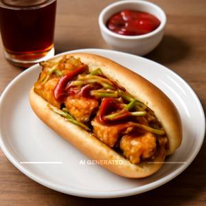 Paneer Hot Dog