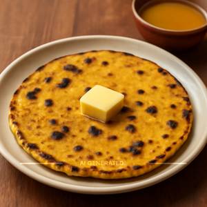 Makki Ki Roti With Butter