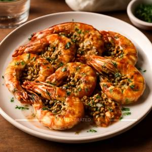 Garlic prawns