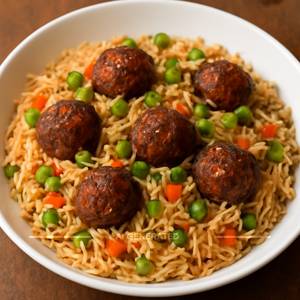 Veg Manchurian Fried Rice ( Basmati Rice )