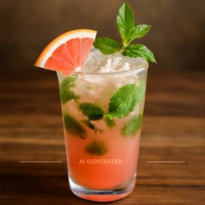 Pink Grape Fruit Mojito