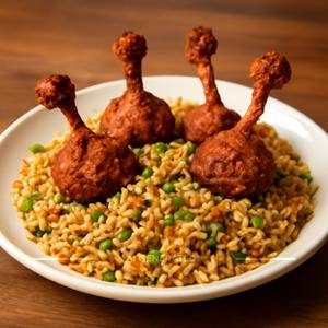 Chicken Lollipop [Half] with Biryani Rice