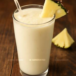 Pineapple milk shake