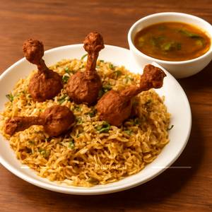 Chicken Lollipop Biryani 3 piece 