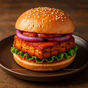 Spicy Paneer Burger