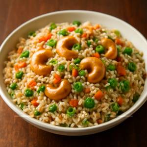 Kaju Fried Rice (Rich & Crunchy Cashew Delight)