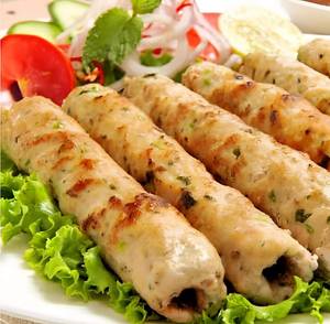 Chicken Seekh Kebab.
