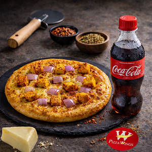 Paneer Onion Pizza Pie+coke 250 Ml