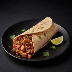 Paneer Khurchan Roll.