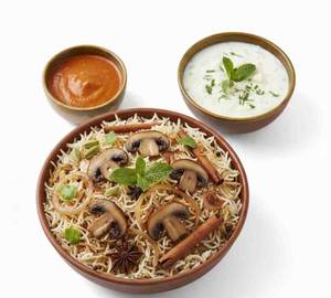 Mushroom Masala Biryani