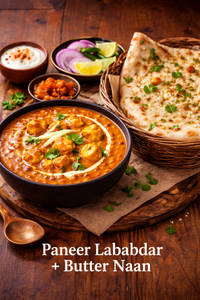 Paneer Lababdar Butter Naan Combo
