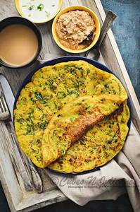 Mix veg moong daal chilla [3 pieces]