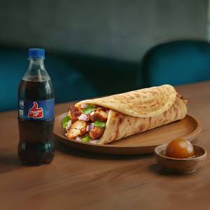 Chicken Tikka Roll + 1 Thums Up [250 ml] + Gulab Jamun [1 Pc].