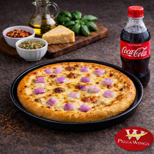 Onion Buttery Pan Pizza+coke (250 Ml)
