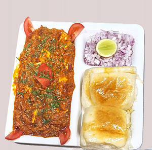 Paneer Tikka Pavbhaji ( In Amul Butter)(pure Milk Paneer)