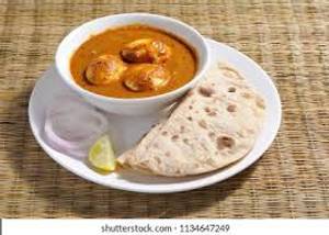 Egg Curry , 3 Butter Roti